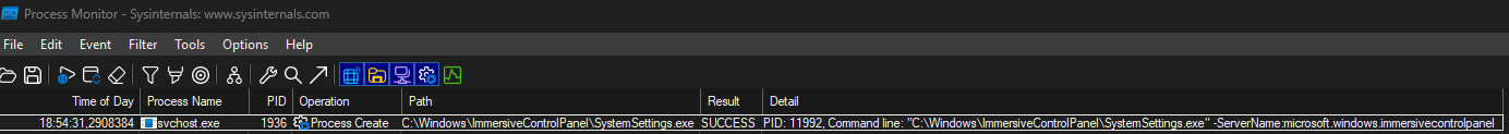 Procmon delegateexecute