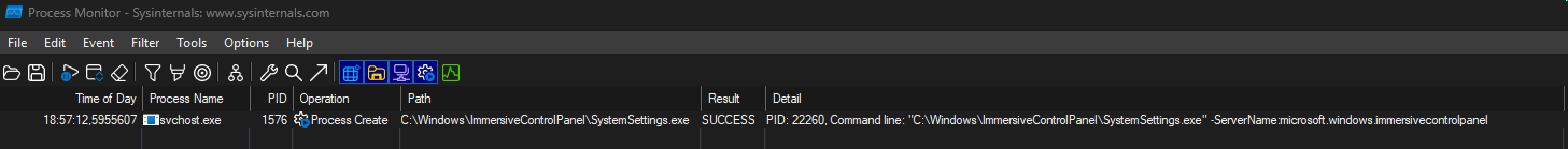 Procmon mssetting