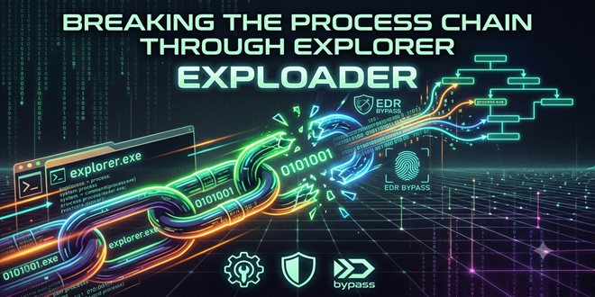 Breaking the process chain through explorer